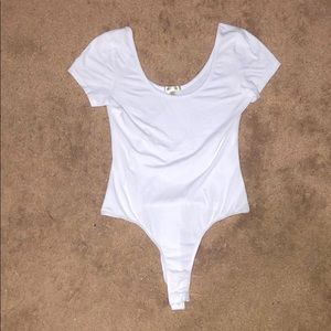 A white body suit.